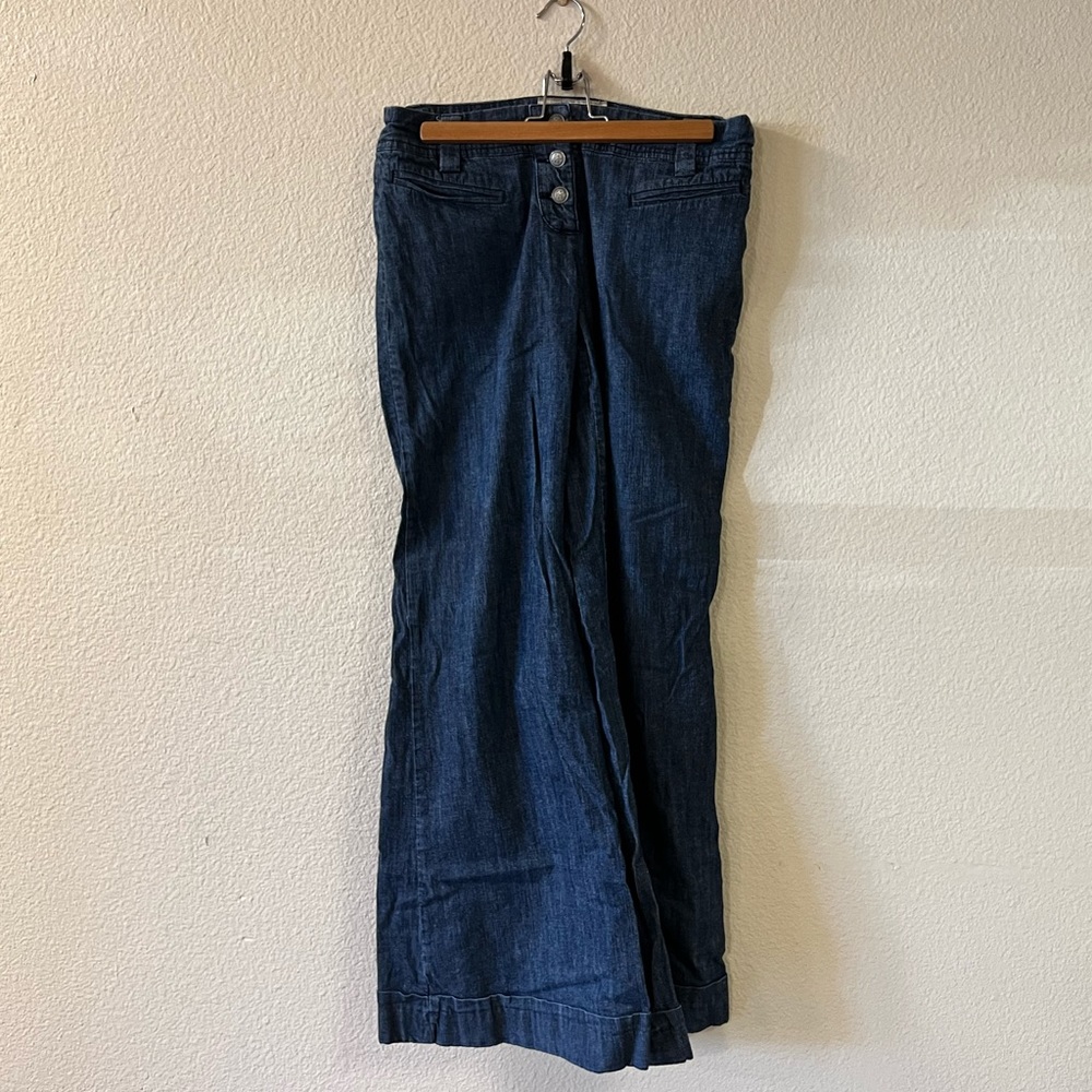 Wide leg button down jeans from American Rag Cie, size 5 - Picture 3 of 8